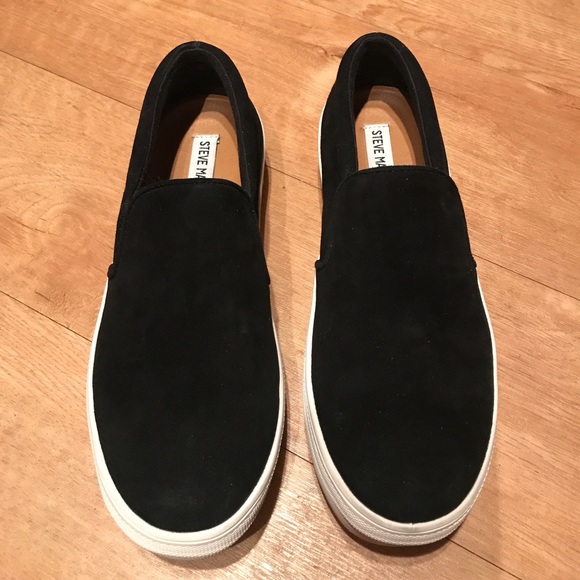 Steve Madden Shoes - Steve Madden Gills Black Slip-On’s